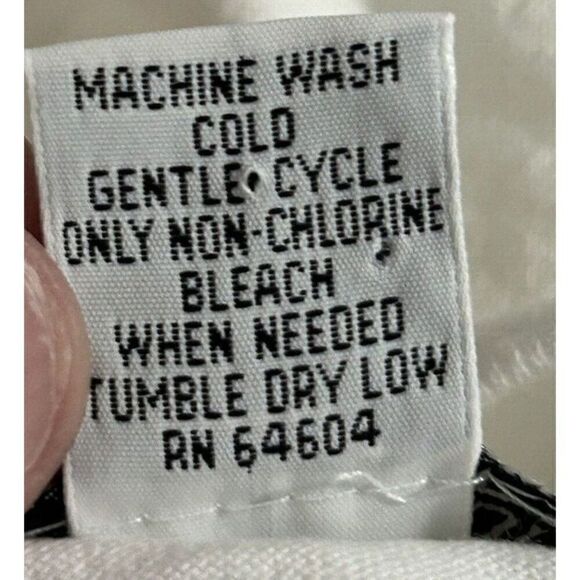 Daniel Caron Women's Large White Hoodie Mock Neck Pullover Vintage Top Shirt - Picture 4 of 4